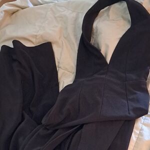 Elegant Black Halter Dress